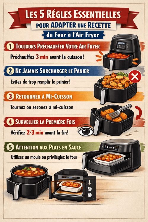 Four Comparé à l'Air Fryer Les 5 Règles Essentielles
