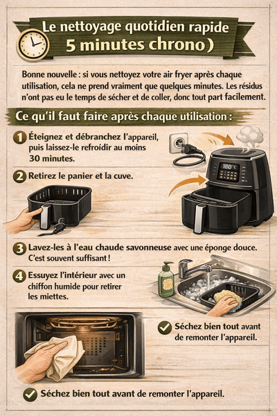 Nettoyer son Air Fryer