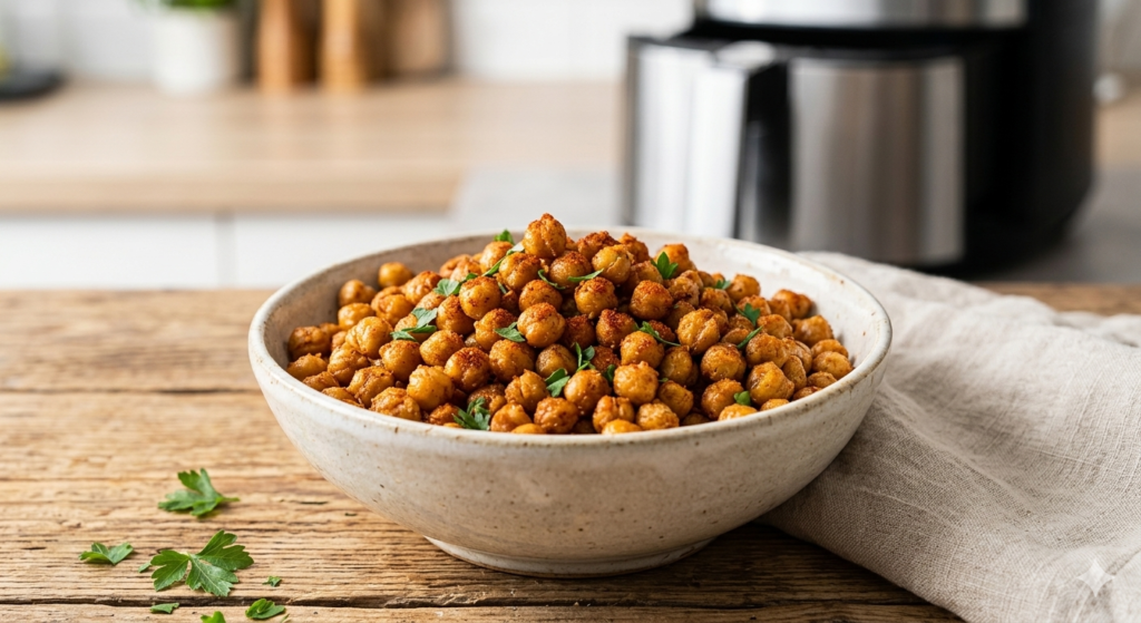 Pois Chiches Croustillants au Air Fryer