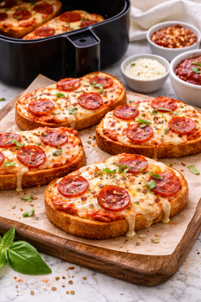 Tartine Pizza au Air Fryer