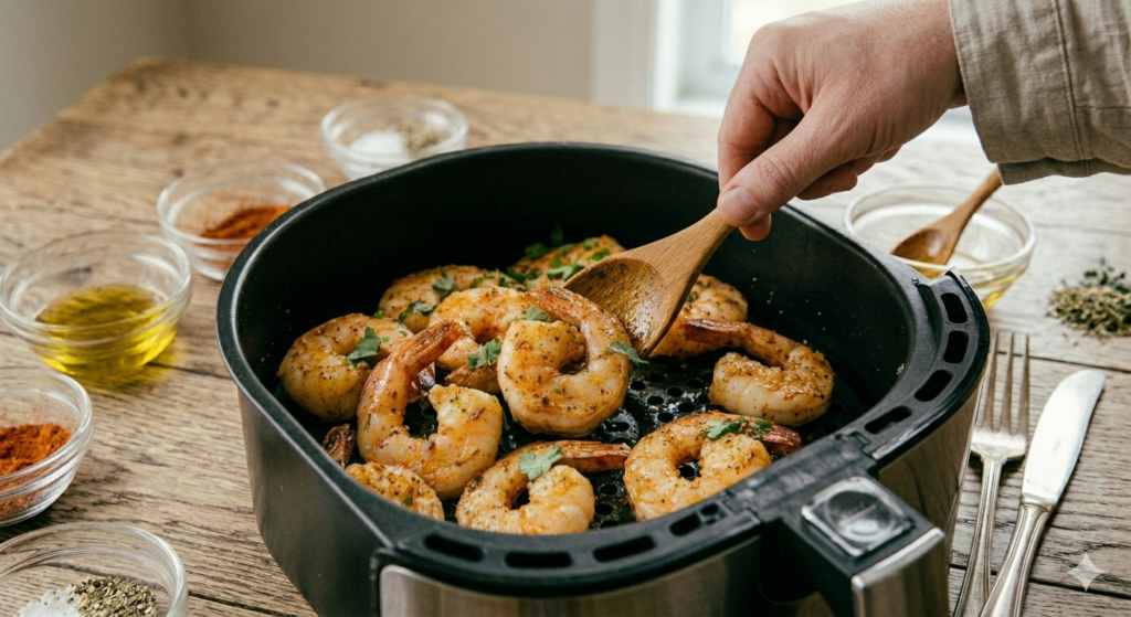 crevettes air fryer