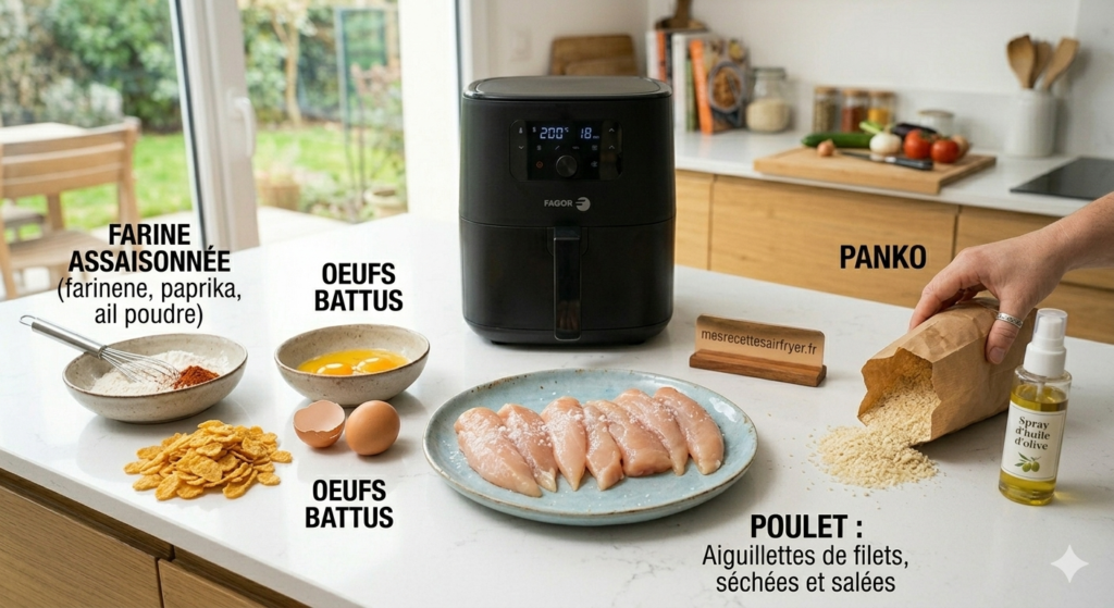 Tenders Air Fryer préparation