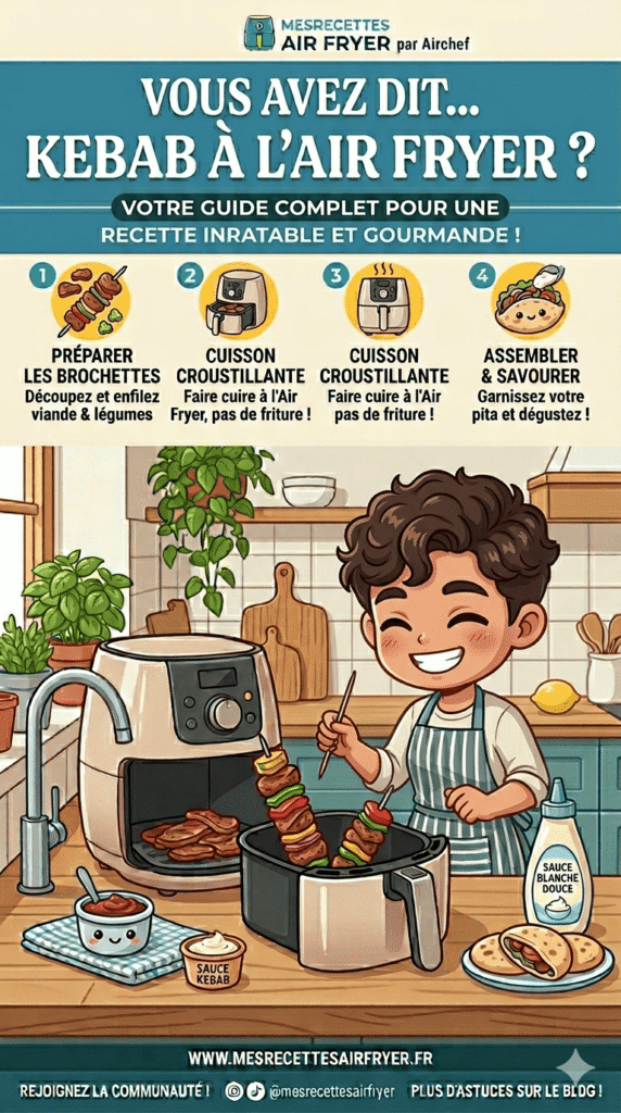 kebab poulet air fryer