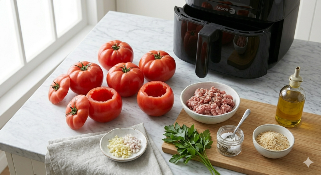 tomates farcies au Air Fryer ingredients