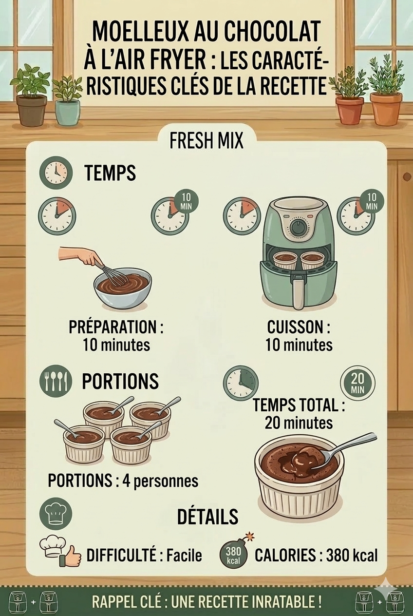 moelleux au chocolat air fryer