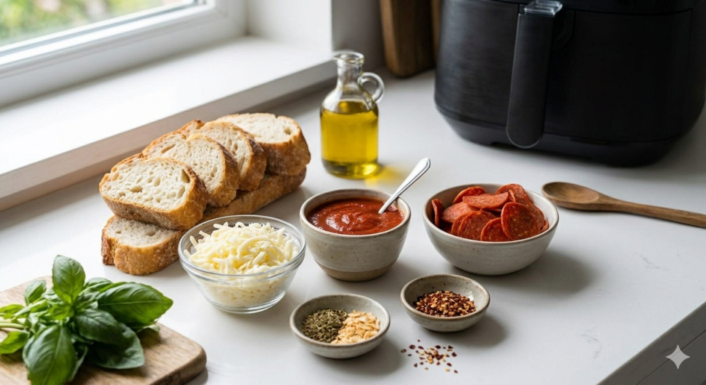 Tartine Pizza au Air Fryer