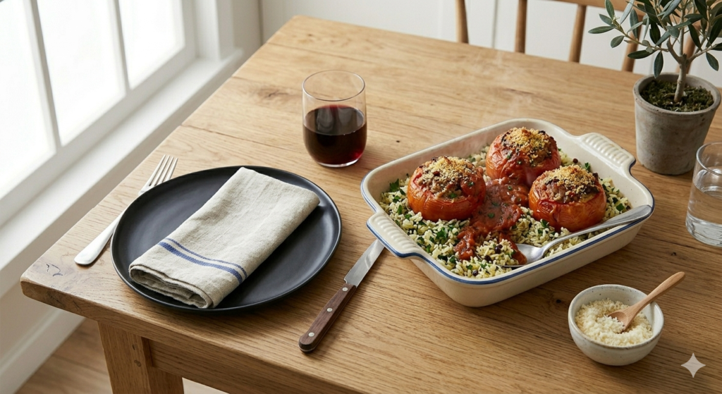 tomates farcies au Air Fryer pret à manger !