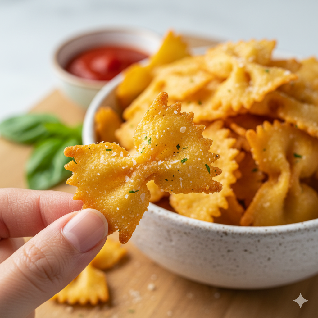 Pasta Chips au Parmesan