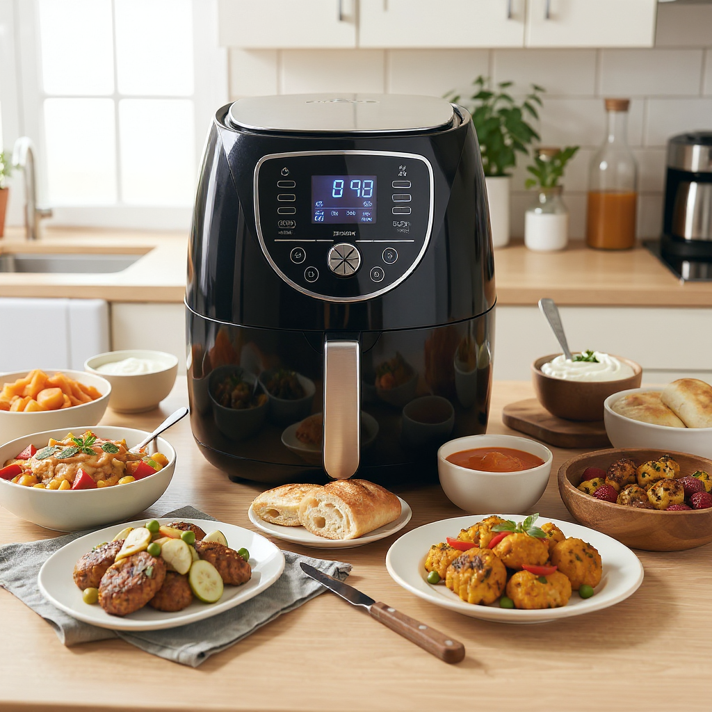 un air fryer sur un plan de travail