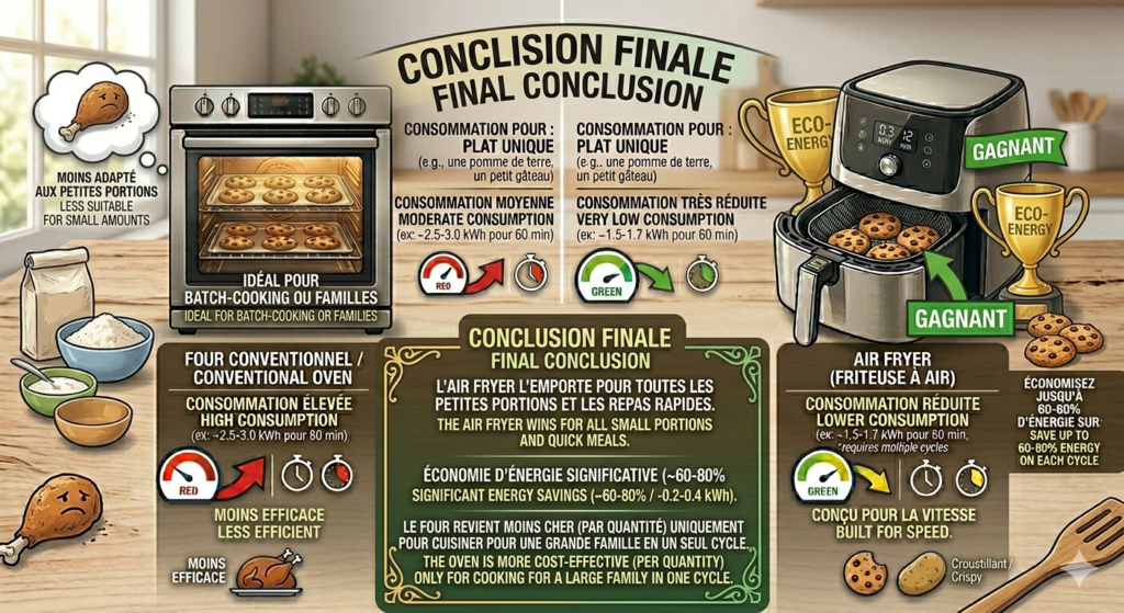 air fryer consommation électrique