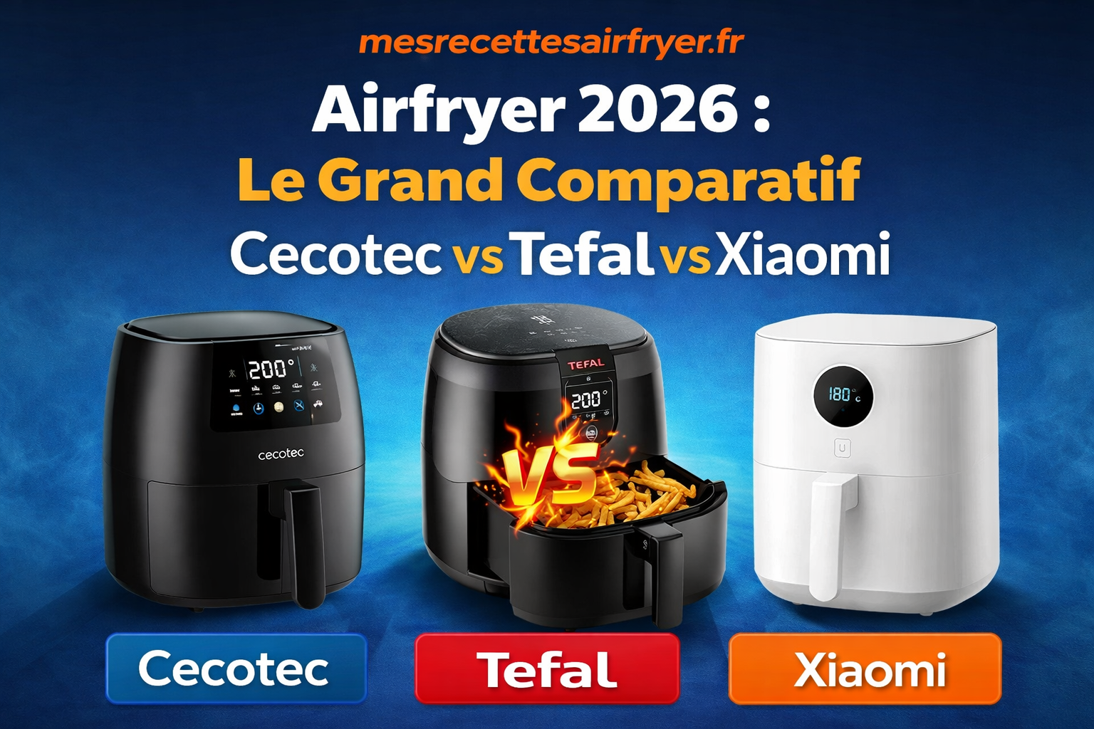 Airfryer 2026 : Le Grand Comparatif Cecotec vs Tefal vs Xiaomi