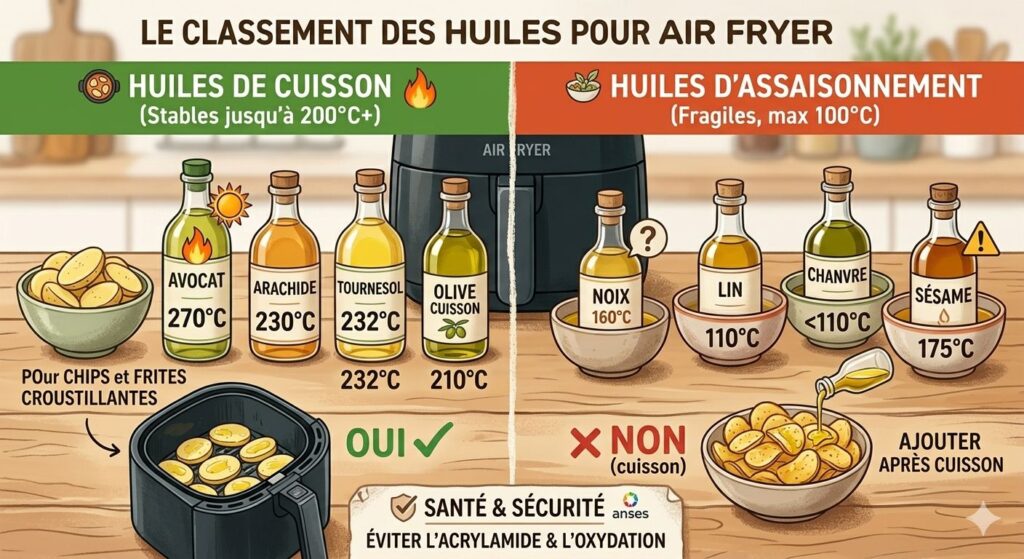 Quelle huile pour l'Air Fryer