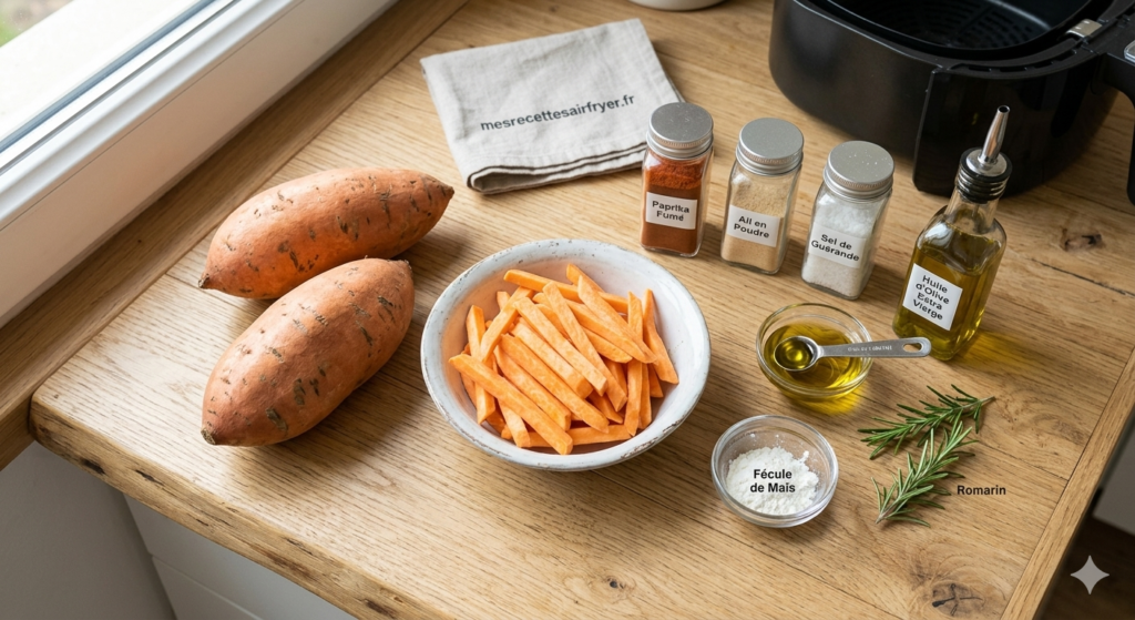 préparation Frites de patate douce au Airfryer