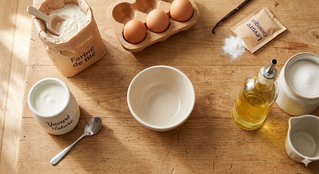 ingredients gâteau au Yaourt au Air Fryer friteuse sans huile