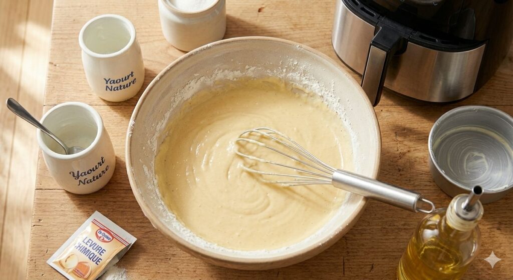 mélange gâteau au Yaourt au Air Fryer friteuse sans huile