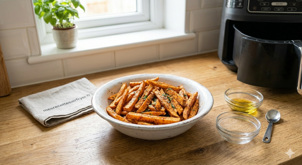 mélange Frites de patate douce au Airfryer