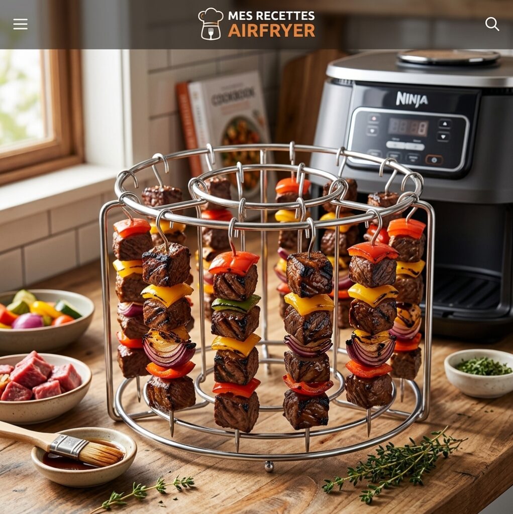 Brochettes de Bœuf au Air Fryer