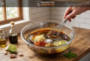 Brochettes de Bœuf au Air Fryer grille marinade