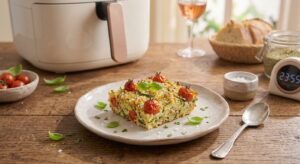 Gratin de courgettes Air Fryer tomate pret