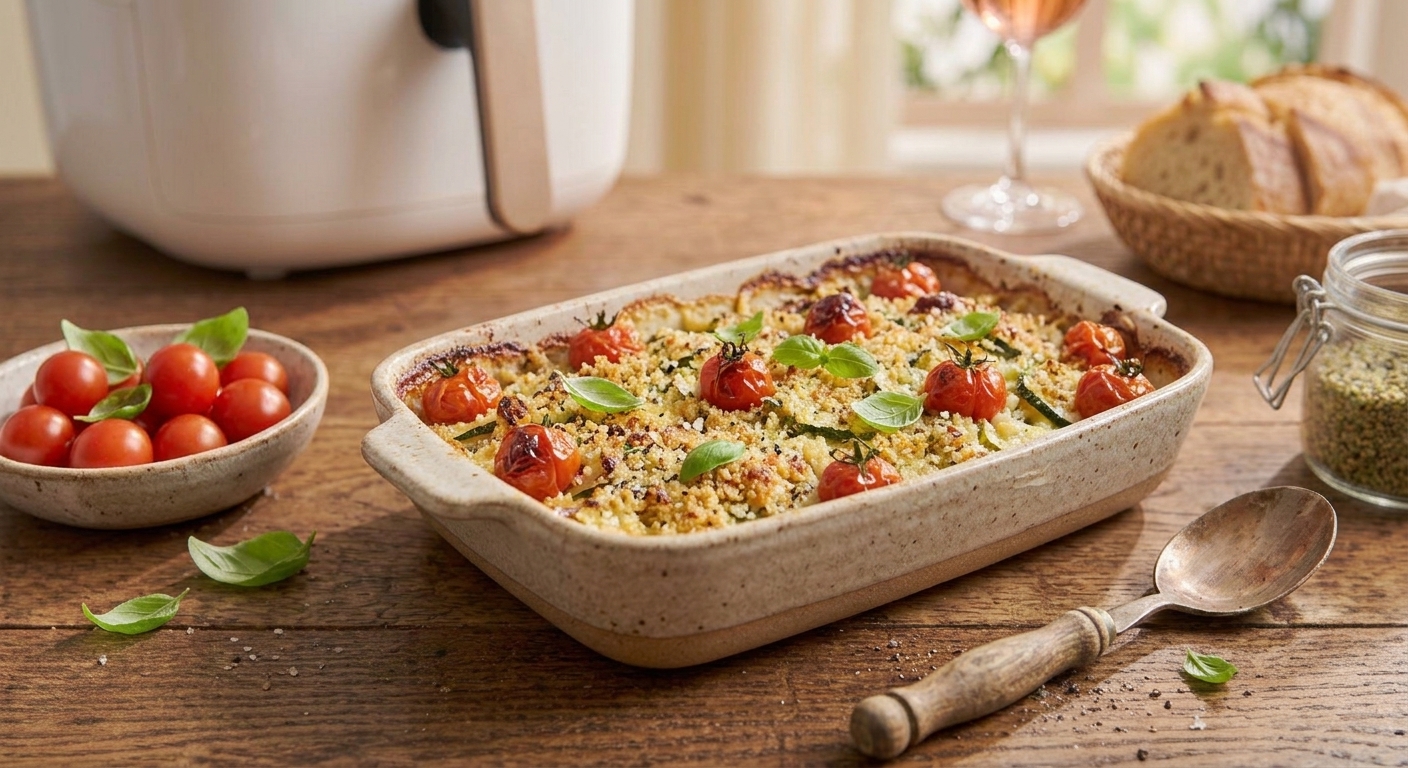 Gratin de courgettes Air Fryer tomate