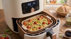 Gratin de courgettes Air Fryer tomate2