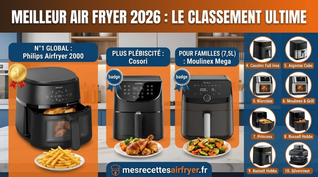 Meilleurs Air Fryers à moins de 100€