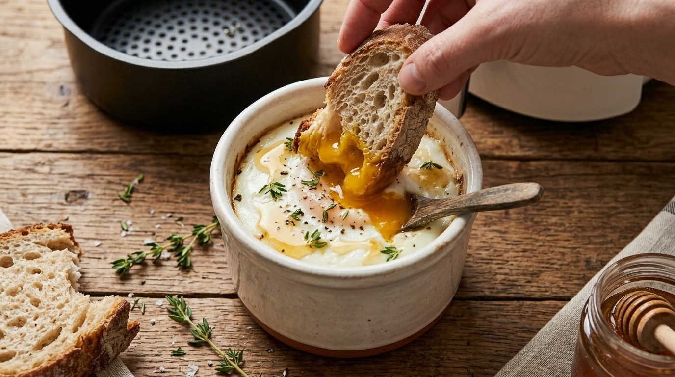 Œufs au Miel au Air Fryer : La Recette Salée-Sucrée Ultra Facile, Fondante et Croustillante