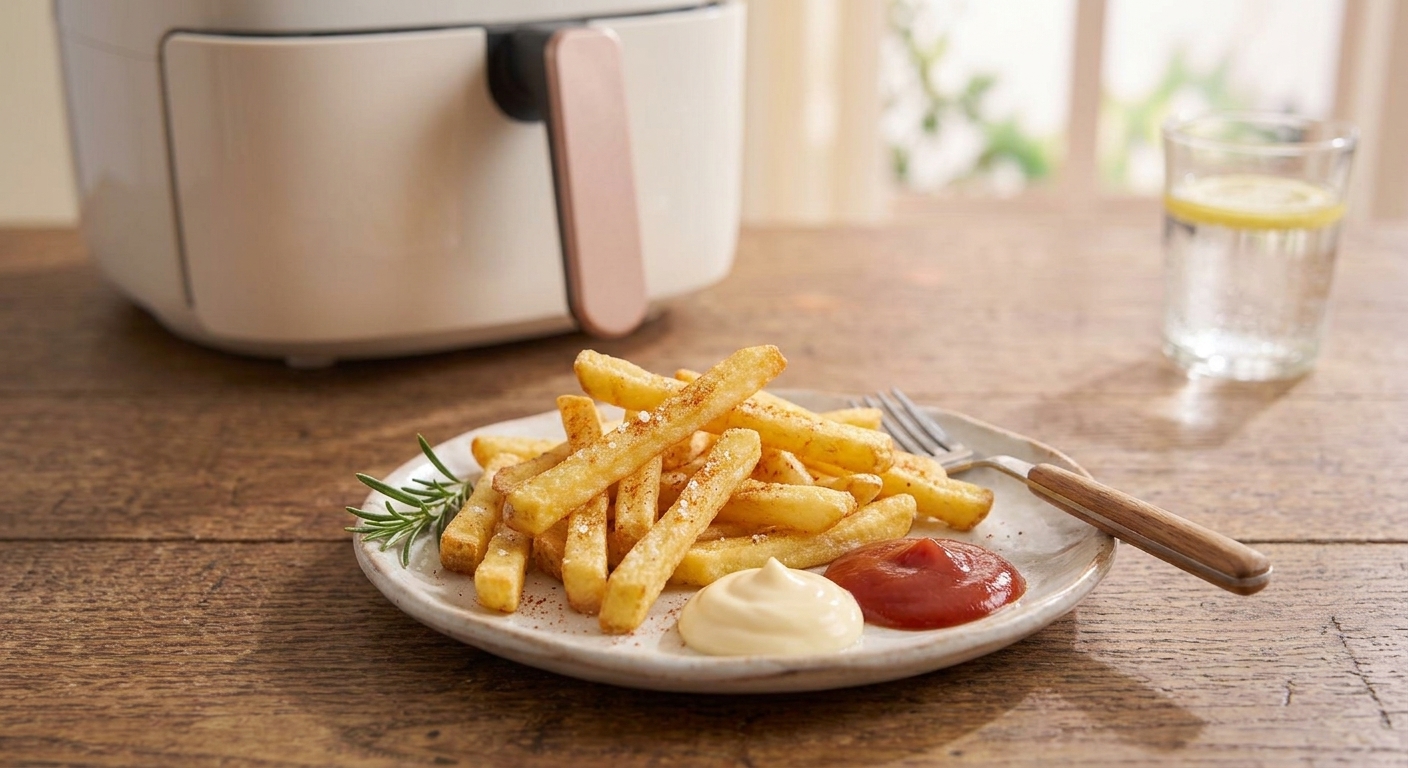 frite fraiche au air fryer pret à manger.
