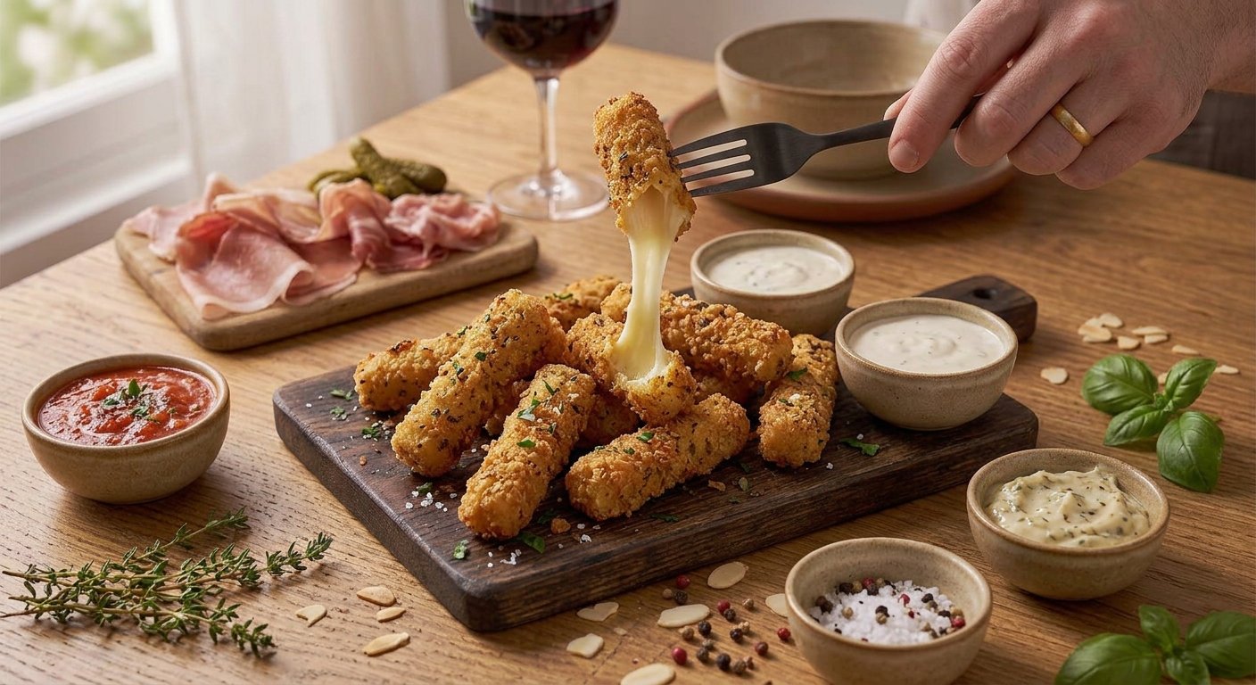Bâtonnets de Mozzarella au Air Fryer : la recette ultra croustillante