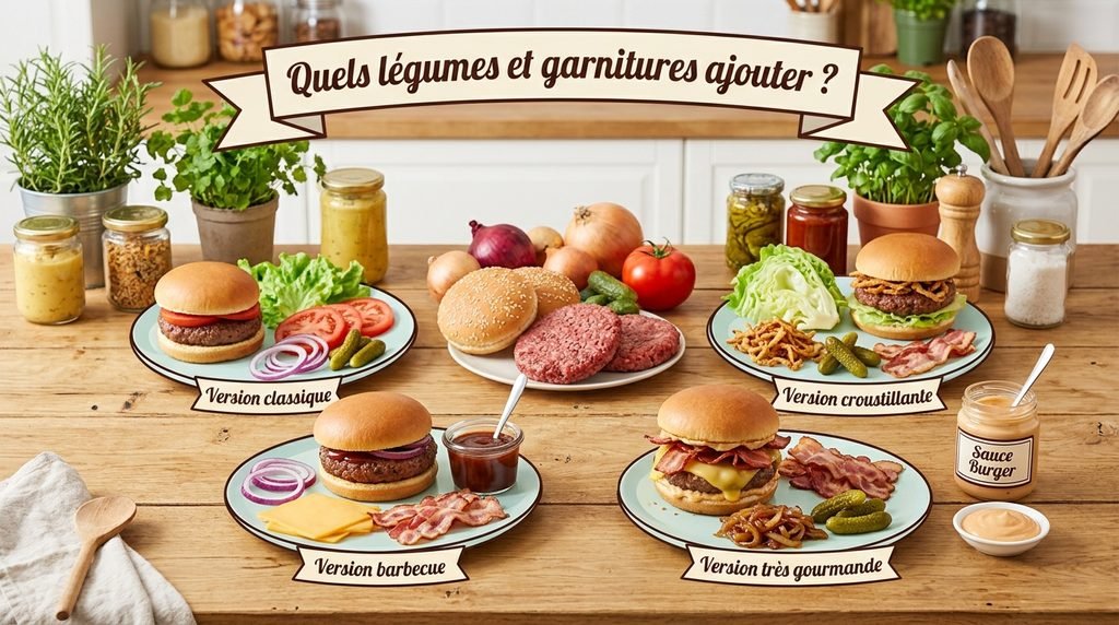 Burger Minute Air Fryer avec Bacon : choix des legumes !