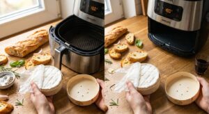 Camembert-Roti-au-Air-Fryer-preparation
