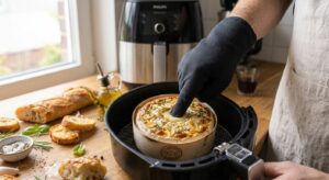 Cuire le camembert Camembert Rôti au Air Fryer.