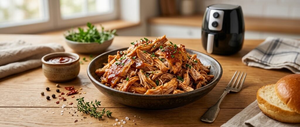 Effiloché de Poulet au Air Fryer