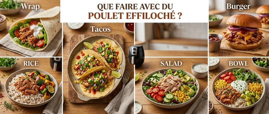 Que faire avec un Effiloché de Poulet au Air Fryer ?