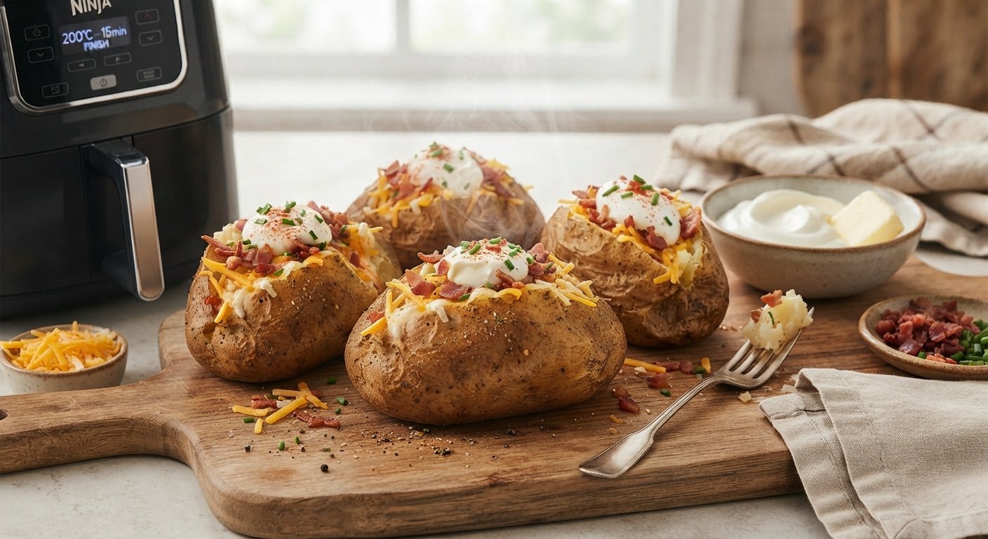 pomme de terre garnie au air fryer