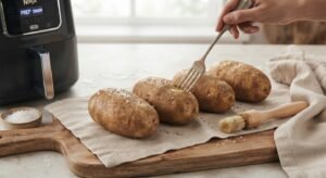 pomme de terre garnie au air fryer piquet