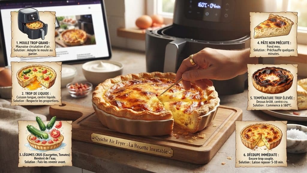Quiche au Air Fryer : la recette inratable, dorée et croustillante