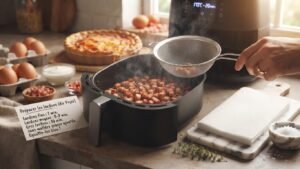 Quiche Air Fryer lardon
