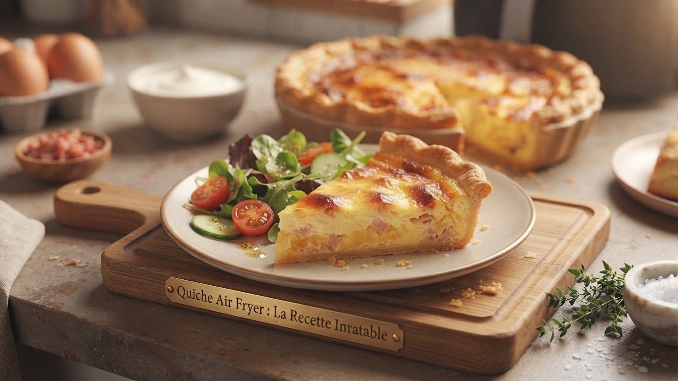 Quiche Air Fryer : la recette inratable, dorée et croustillante,