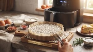 Quiche Air Fryer : bille de cuisson