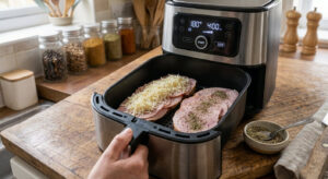 Tartine jambon fromage gratinée à l’air fryer
