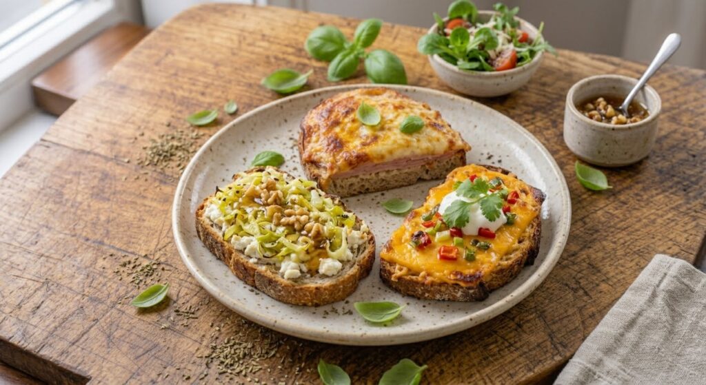 tartine jambon fromage air fryer
