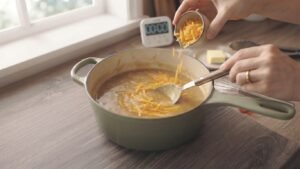 Welsh au Air Fryer : cheddar