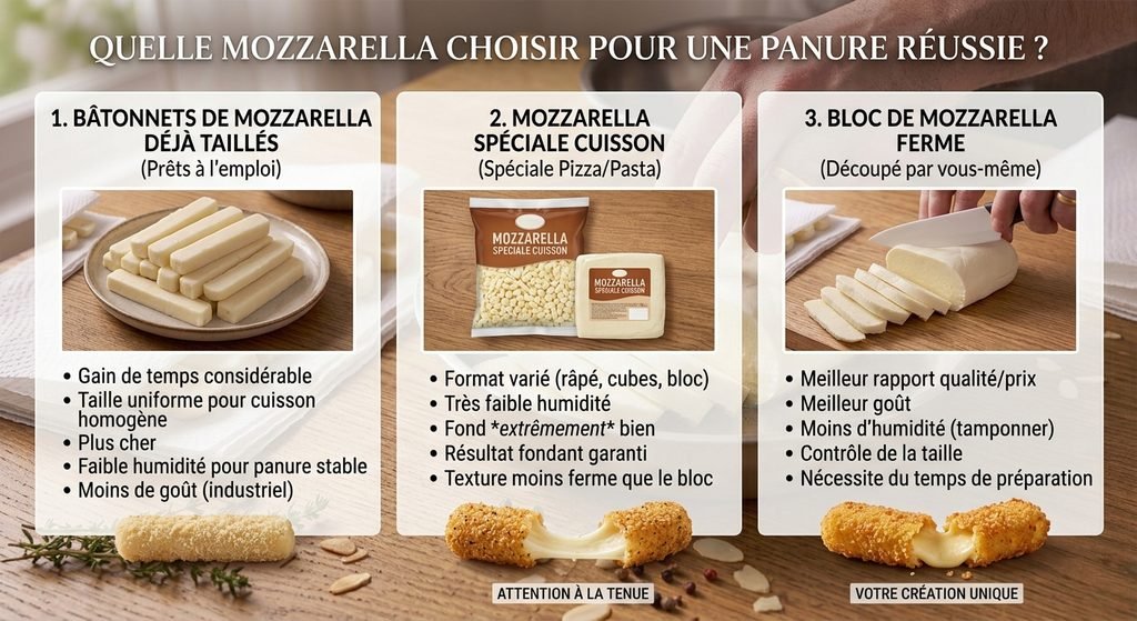 Bâtonnets de Mozzarella au Air Fryer : la recette ultra croustillante