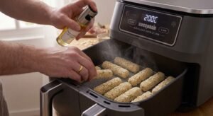 cuisson Bâtonnets de mozzarella au Air Fryer