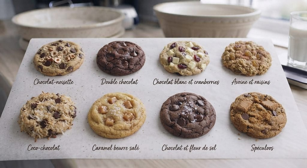 8 variantes de cookies air fryer