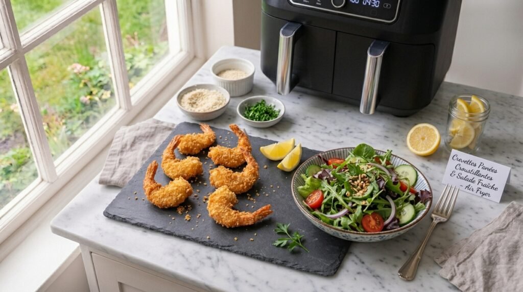 Crevettes Panées à l'Air Fryer