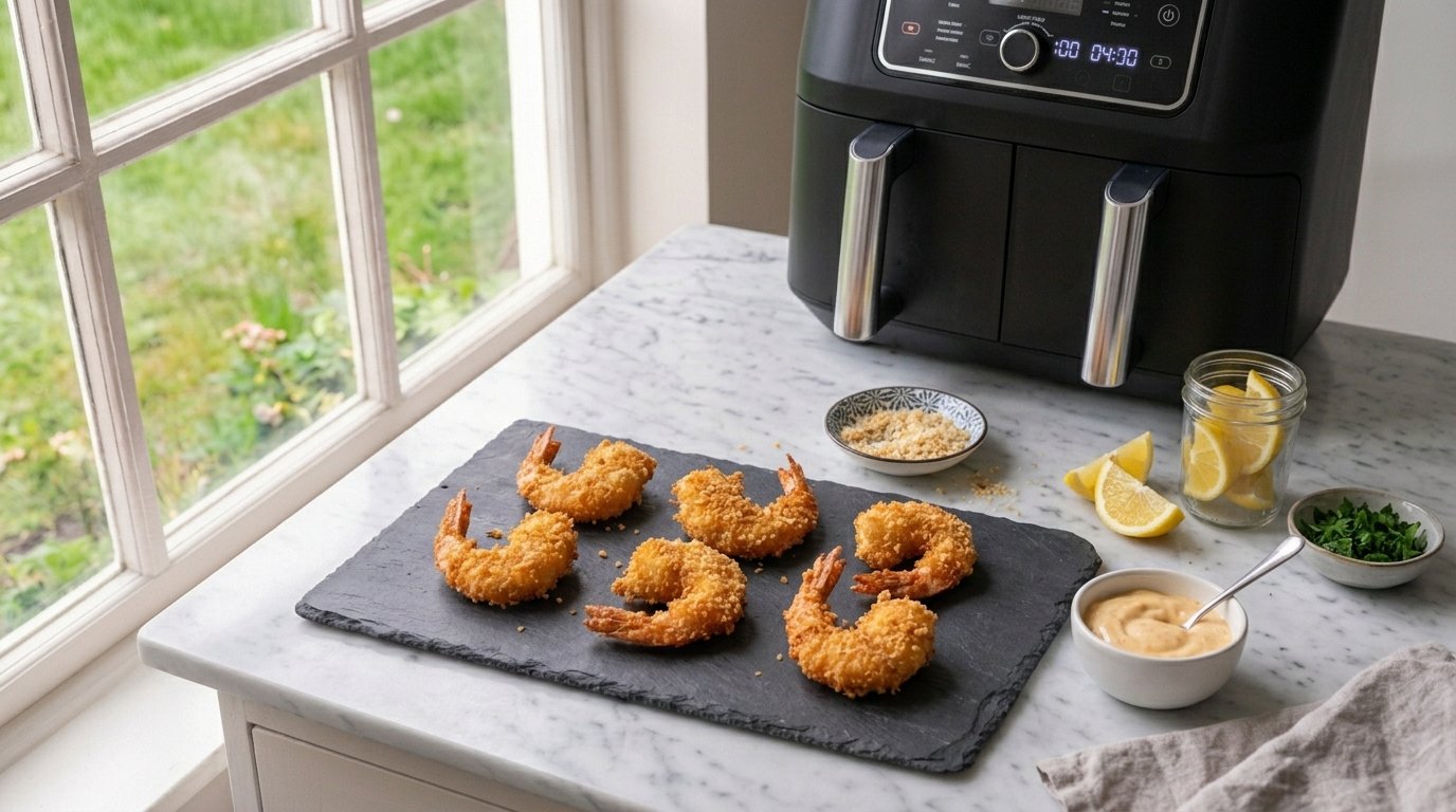 Crevettes Panées à l'Air Fryer