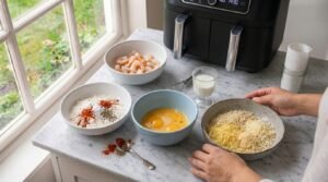 Crevettes Panées à l'Air Fryer