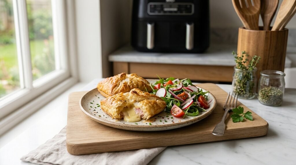 Feuilletés Jambon Fromage au Air Fryer